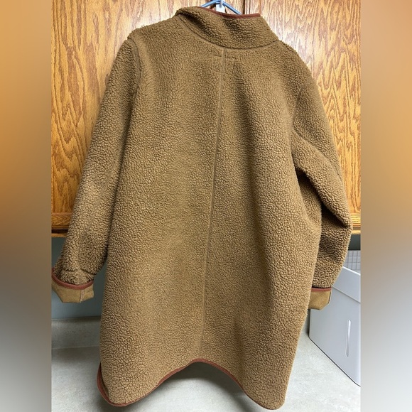Old Navy Brown Teddy Jacket Cozy Mid-Length - Picture 2 of 4